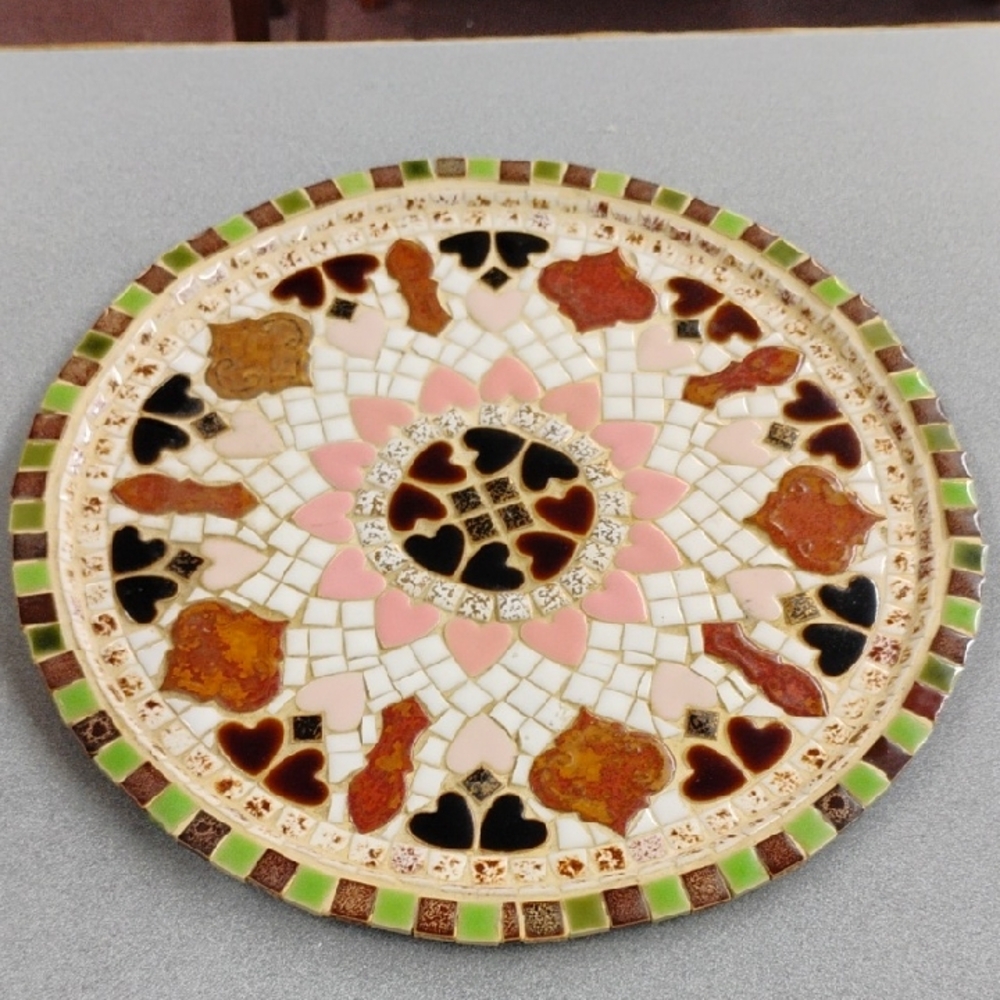 Vintage Mosaic Tile Tray